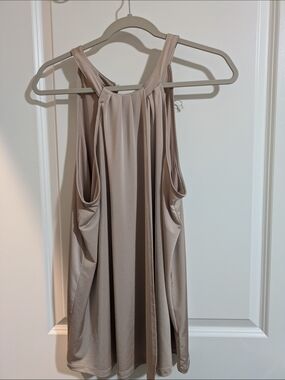 torrid taupe beige racerback tank top